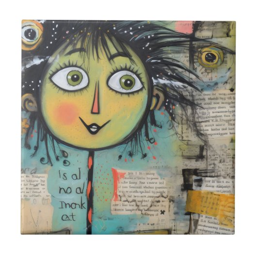 ArtLady 17魅力的およ動揺してび タイル (正面)