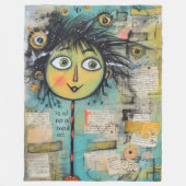 ArtLady 17魅力的およ動揺してび フリースブランケット (正面)