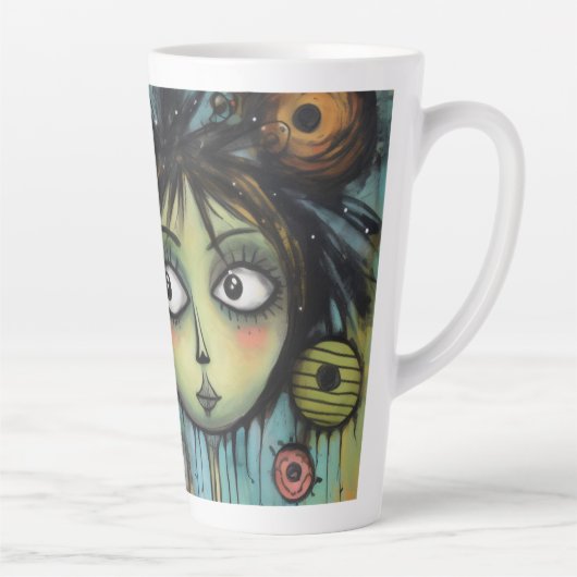 ArtLady 20魅力的およ動揺してび カフェラテマグ (右)