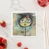 ArtLady 4魅力的およ動揺してび スタンダードカクテルナプキン (インサイチュ)