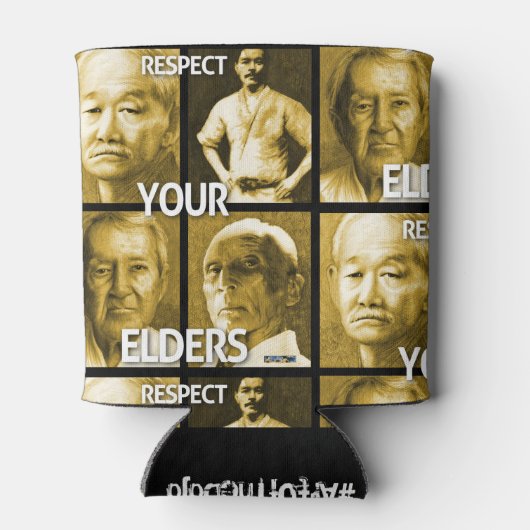 #ArtOfTheDojo 「長老たちを尊敬せよ」 缶クーラー (裏面)