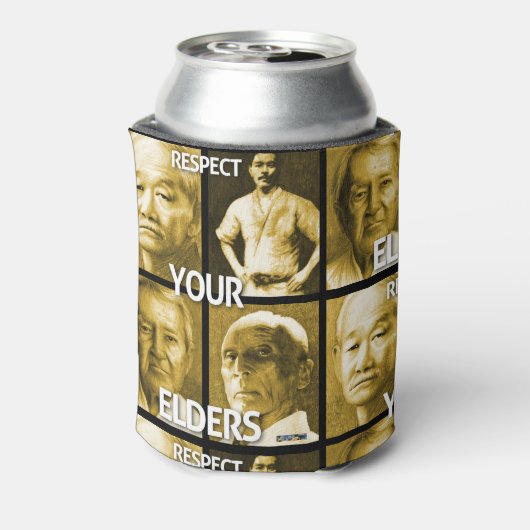 #ArtOfTheDojo 「長老たちを尊敬せよ」 缶クーラー (缶裏面)