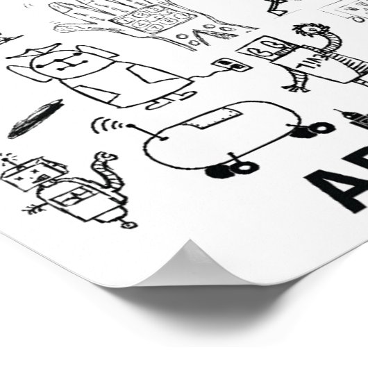 Artomatic Robots 2009ポスター2 ポスター (角)