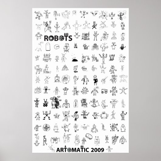Artomatic Robots 2009ポスター6 ポスター (正面)
