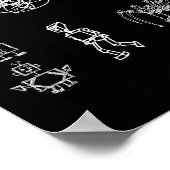 Artomatic Robots 2009ポスター6 - Black Edition ポスター (角)