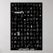 Artomatic Robots 2009ポスター6 - Black Edition ポスター (正面)