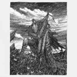 Artorias of the Abyss - The Broken Wolf フリースブランケット