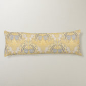 Arts and Crafts Walter Crane Blue White Tulips ボディピロー (裏面)