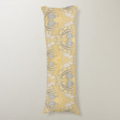 Arts and Crafts Walter Crane Blue White Tulips ボディピロー (正面縦)
