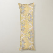 Arts and Crafts Walter Crane Blue White Tulips ボディピロー (裏面 (縦))