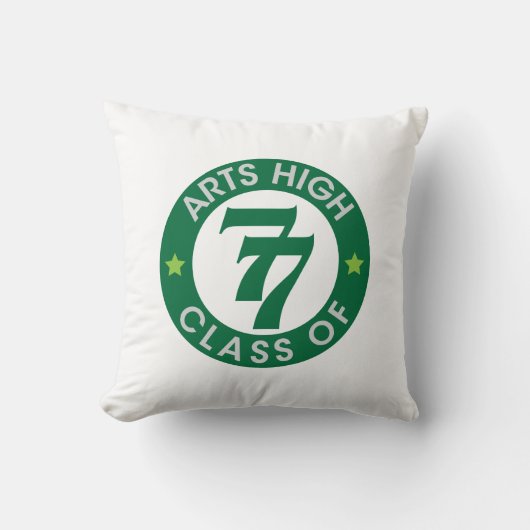 Arts High School Class of 77ロゴ クッション (正面)