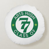 Arts High School Class of 77ロゴ ラウンドクッション (裏面)