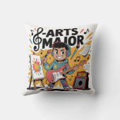 Arts Major Boy - Illustration Unique Creation クッション (裏面)