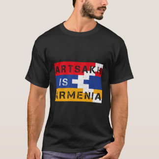 Artsakhはアルメニアの強いアルメニア国旗の贈り物M Tシャツ