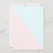 ArtsAppエレガント金ゴールド書道ベビーフェイクシャワー 招待状 (裏面)