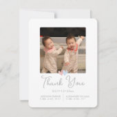 ArtsAppツインズシャワーありがとうございますお誕生日おめでとうございます 招待状 (正面)