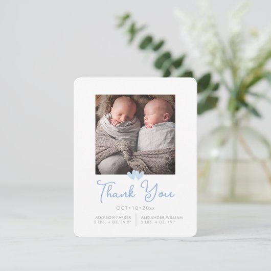 ArtsAppツインズシャワーありがとうございますお誕生日おめでとうございます 招待状 (スタンド正面)