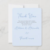 ArtsAppツインズシャワーありがとうございますお誕生日おめでとうございます 招待状 (裏面)