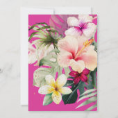 ArtsAppトロピカルパラダイスブライダルシャワー 招待状 (裏面)