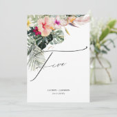 ArtsAppトロピカルパラダイス金ゴールドダストテーブル5 招待状 (スタンド正面)