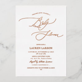 ArtsAppバラエレガント金ゴールド書道ベビーシャワー 箔シーズンカード