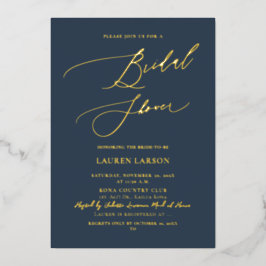 ArtsApp書道エレガントブライダルShowerDIYカラー 箔招待状