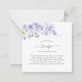 ArtsApp水彩パープルバラDIYエンクロージャ ノートカード (正面)