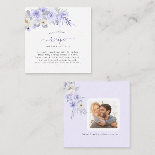 ArtsApp水彩パープルバラDIYエンクロージャ ノートカード (正面/裏面)