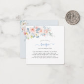 ArtsApp水彩赤面ピンクローゼリクエストエンクル ノートカード (正面/裏面インサイチュ)