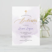 ArtsApp エレガント H2洗浄パープル献身 招待状 (スタンド正面)