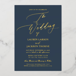 ArtsApp エレガント Luxe Krighthの結婚DIYカラー 箔招待状