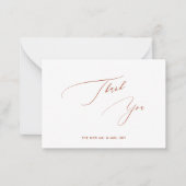 ArtsApp Boho Terracotta Luxe書道ありがとう ノートカード (正面)