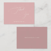 ArtsApp Dusty エレガントバラ書道ありがとう ノートカード (正面/裏面)