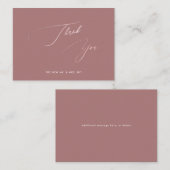 ArtsApp Dusty エレガントバラ書道ありがとう ノートカード (正面/裏面)