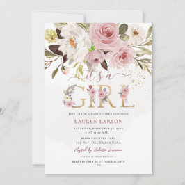 ArtsApp H2ほこりっぽいバラバラベビーシャワー 招待状