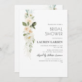 ArtsApp H2アラバスタークリームバラと葉 招待状 (正面/裏面)