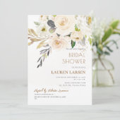 ArtsApp H2アラバスタークリームバラブライダルシャワー 招待状 (スタンド正面)