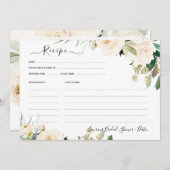 ArtsApp H2アラバスターバラブライダルシャワーレシピ 招待状 (正面/裏面)