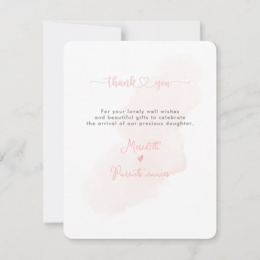 ArtsApp H2シャワーありがとうございますお誕生日おめでとうございます 招待状 (裏面)