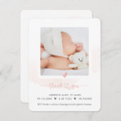 ArtsApp H2シャワーありがとうございますお誕生日おめでとうございます 招待状 (正面/裏面)