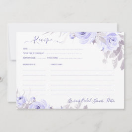 ArtsApp H2ダスティパープルバラブライダルシャワーレシピ 招待状