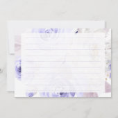 ArtsApp H2ダスティパープルバラブライダルシャワーレシピ 招待状 (裏面)