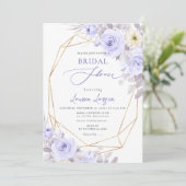ArtsApp H2ダスティパープルバラブライダルシャワー 招待状 (スタンド正面)