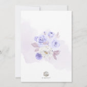 ArtsApp H2ダスティパープルバラブライダルシャワー 招待状 (裏面)