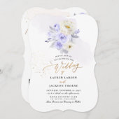 ArtsApp H2ダスティパープルバラ結婚ズ 招待状 (正面/裏面)
