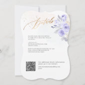 ArtsApp H2ダスティパープルバラ結婚ズ 招待状 (裏面)