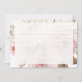 ArtsApp H2ダスティピンクローズブライダルシャワーレシピ 招待状 (裏面)