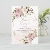 ArtsApp H2ダスティピンクローズブライダルシャワー 招待状 (スタンド正面)