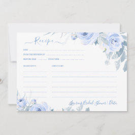 ArtsApp H2ダスティブルーバラブライダルシャワーレシピ 招待状