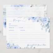 ArtsApp H2ダスティブルーバラブライダルシャワーレシピ 招待状 (正面/裏面)